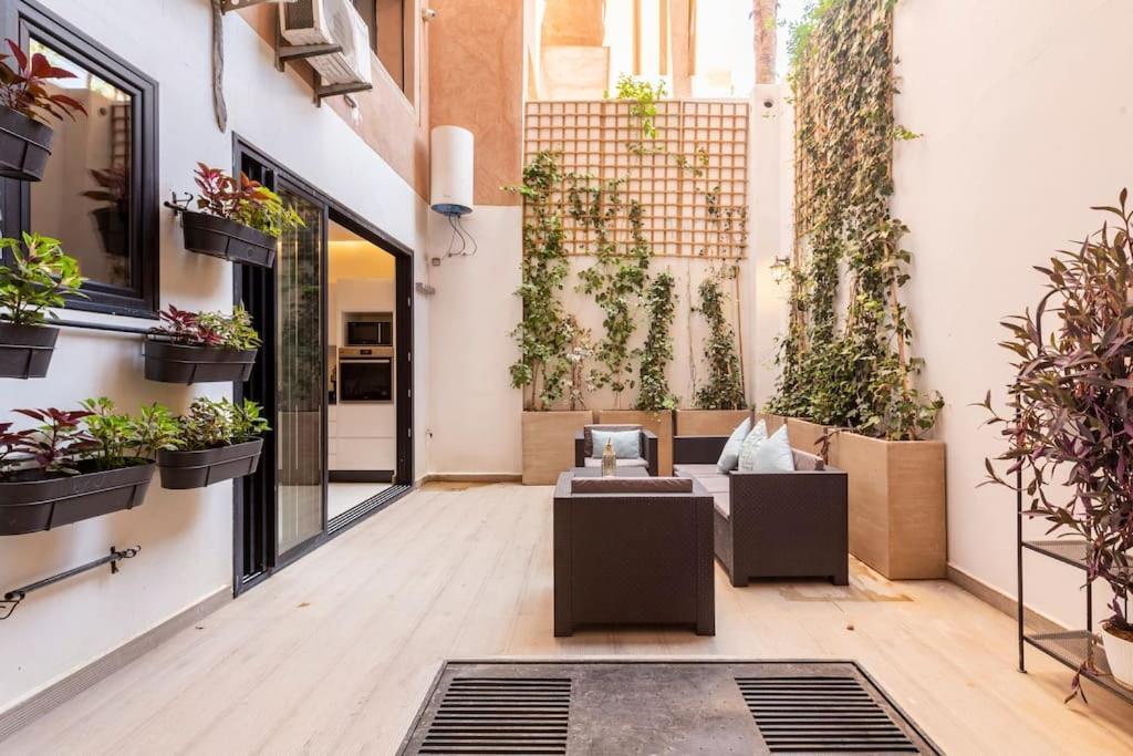 Loft Duplex Familial 200M2 Neuf - Centre Gueliz Lägenhet Marrakesh Exteriör bild